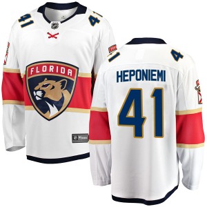 Youth Breakaway Florida Panthers Aleksi Heponiemi White Away Official Fanatics Branded Jersey