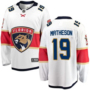 Youth Breakaway Florida Panthers Michael Matheson White Away Official Fanatics Branded Jersey