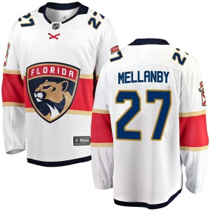 Youth Breakaway Florida Panthers Scott Mellanby White Away Official Fanatics Branded Jersey