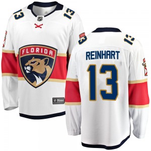 Youth Breakaway Florida Panthers Sam Reinhart White Away Official Fanatics Branded Jersey