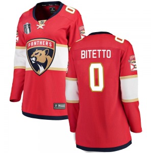 Women's Breakaway Florida Panthers Anthony Bitetto Red Home 2023 Stanley Cup Final Official Fanatics Branded Jersey