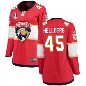 Women's Breakaway Florida Panthers Magnus Hellberg Red Home 2023 Stanley Cup Final Official Fanatics Branded Jersey