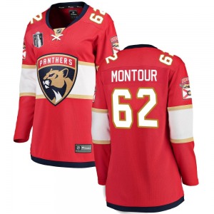 Women's Breakaway Florida Panthers Brandon Montour Red Home 2023 Stanley Cup Final Official Fanatics Branded Jersey
