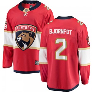 Youth Breakaway Florida Panthers Tobias Bjornfot Red Home Official Fanatics Branded Jersey