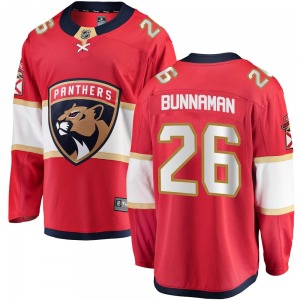 Youth Breakaway Florida Panthers Connor Bunnaman Red Home Official Fanatics Branded Jersey