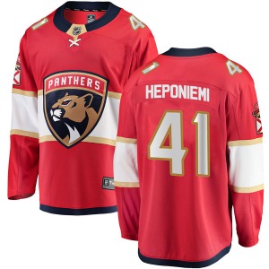 Youth Breakaway Florida Panthers Aleksi Heponiemi Red Home Official Fanatics Branded Jersey