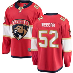 Youth Breakaway Florida Panthers MacKenzie Weegar Red Home Official Fanatics Branded Jersey