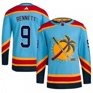 Adult Authentic Florida Panthers Sam Bennett Light Blue Reverse Retro 2.0 Official Adidas Jersey