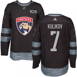 Adult Authentic Florida Panthers Dmitry Kulikov Black 1917-2017 100th Anniversary Official Jersey