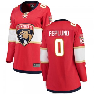 Women's Breakaway Florida Panthers Rasmus Asplund Red Home Official Fanatics Branded Jersey