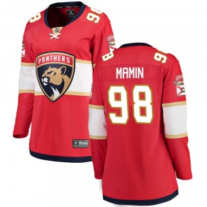 Women's Breakaway Florida Panthers Maxim Mamin Red Home Official Fanatics Branded Jersey