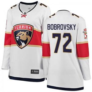 Women's Breakaway Florida Panthers Sergei Bobrovsky White Away Official Fanatics Branded Jersey