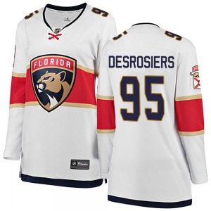 Women's Breakaway Florida Panthers Philippe Desrosiers White Away Official Fanatics Branded Jersey