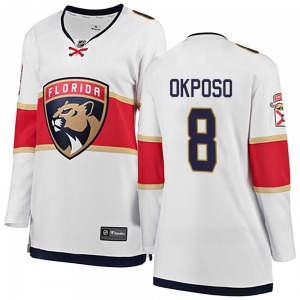 Women's Breakaway Florida Panthers Kyle Okposo White Away Official Fanatics Branded Jersey