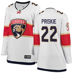 Women's Breakaway Florida Panthers Chase Priskie White Away Official Fanatics Branded Jersey