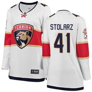 Women's Breakaway Florida Panthers Anthony Stolarz White Away Official Fanatics Branded Jersey
