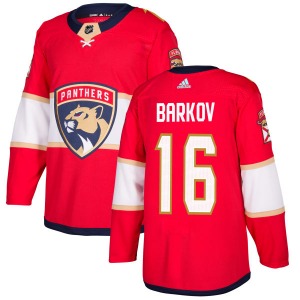 Adult Authentic Florida Panthers Aleksander Barkov Red Official Adidas Jersey