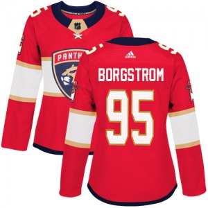 Women's Authentic Florida Panthers Henrik Borgstrom Red Home Official Adidas Jersey