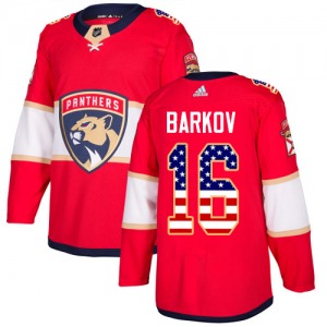 Youth Authentic Florida Panthers Aleksander Barkov Red USA Flag Fashion Official Adidas Jersey