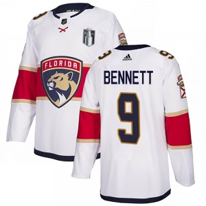 Adult Authentic Florida Panthers Sam Bennett White Away 2023 Stanley Cup Final Official Adidas Jersey