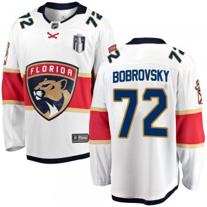 Adult Breakaway Florida Panthers Sergei Bobrovsky White Away 2023 Stanley Cup Final Official Fanatics Branded Jersey