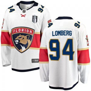 Youth Breakaway Florida Panthers Ryan Lomberg White Away 2023 Stanley Cup Final Official Fanatics Branded Jersey