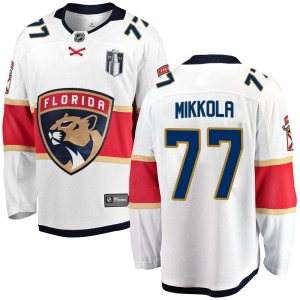 Youth Breakaway Florida Panthers Niko Mikkola White Away 2023 Stanley Cup Final Official Fanatics Branded Jersey