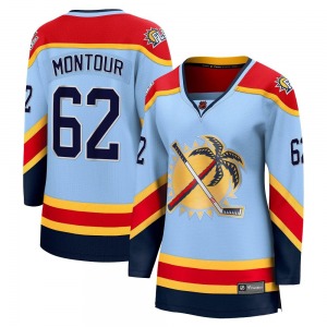 Women's Breakaway Florida Panthers Brandon Montour Light Blue Special Edition 2.0 Official Fanatics Branded Jersey
