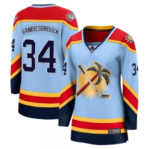 Women's Breakaway Florida Panthers John Vanbiesbrouck Light Blue Special Edition 2.0 Official Fanatics Branded Jersey