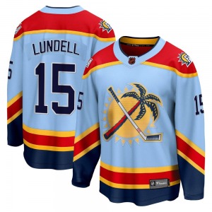 Youth Breakaway Florida Panthers Anton Lundell Light Blue Special Edition 2.0 Official Fanatics Branded Jersey