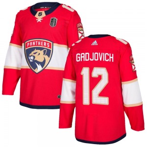 Youth Authentic Florida Panthers Jonah Gadjovich Red Home 2024 Stanley Cup Final Official Adidas Jersey
