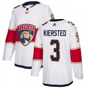 Adult Authentic Florida Panthers Matt Kiersted White Away Official Adidas Jersey