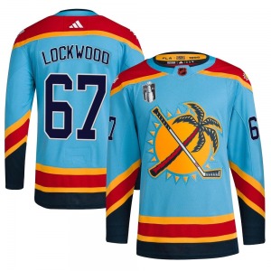Youth Authentic Florida Panthers William Lockwood Light Blue Reverse Retro 2.0 2023 Stanley Cup Final Official Adidas Jersey