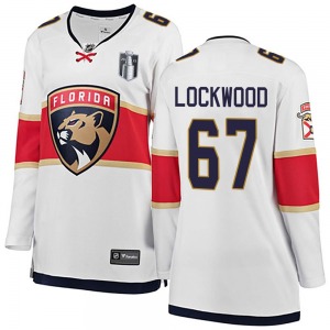 Women's Breakaway Florida Panthers William Lockwood White Away 2023 Stanley Cup Final Official Fanatics Branded Jersey