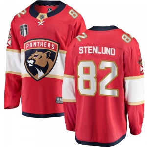 Youth Breakaway Florida Panthers Kevin Stenlund Red Home 2023 Stanley Cup Final Official Fanatics Branded Jersey