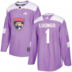 Youth Authentic Florida Panthers Roberto Luongo Purple Fights Cancer Practice Official Adidas Jersey