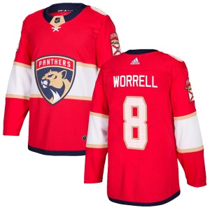 Youth Authentic Florida Panthers Peter Worrell Red Home Official Adidas Jersey