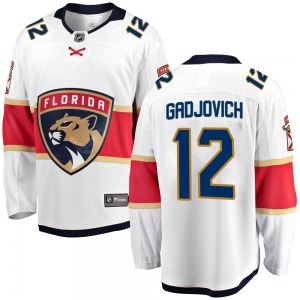Youth Breakaway Florida Panthers Jonah Gadjovich White Away Official Fanatics Branded Jersey