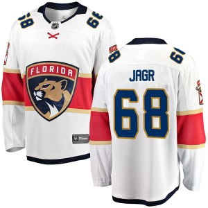 Youth Breakaway Florida Panthers Jaromir Jagr White Away Official Fanatics Branded Jersey