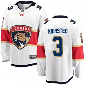 Youth Breakaway Florida Panthers Matt Kiersted White Away Official Fanatics Branded Jersey