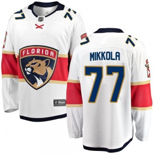Youth Breakaway Florida Panthers Niko Mikkola White Away Official Fanatics Branded Jersey