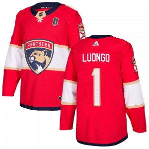 Youth Authentic Florida Panthers Roberto Luongo Red Home 2025 Stanley Cup Final Official Adidas Jersey