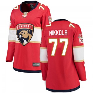 Women's Breakaway Florida Panthers Niko Mikkola Red Home Official Fanatics Branded Jersey